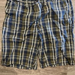 Plaid shorts for men